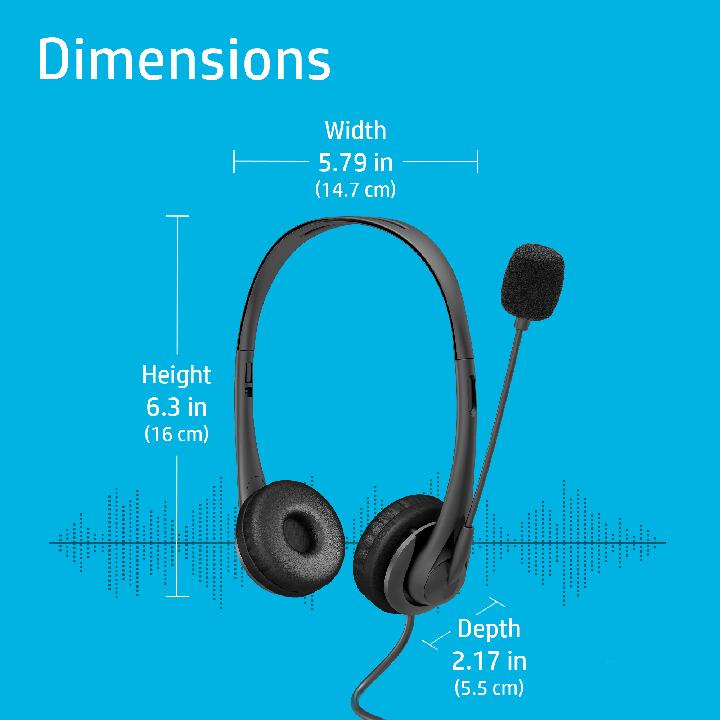 HP Wired USB-A Stereo Headset EURO